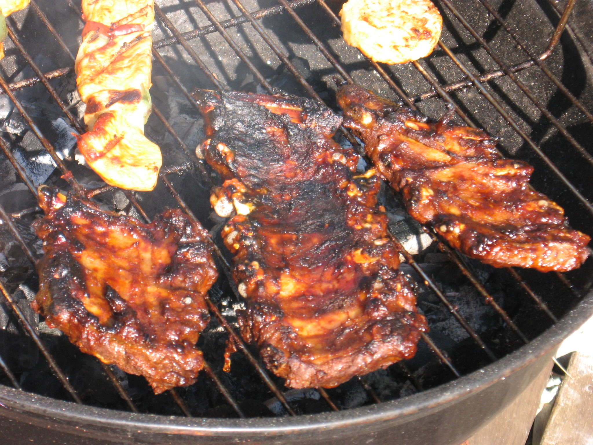 spare ribs on the barbeque from M.M. Minderhoud